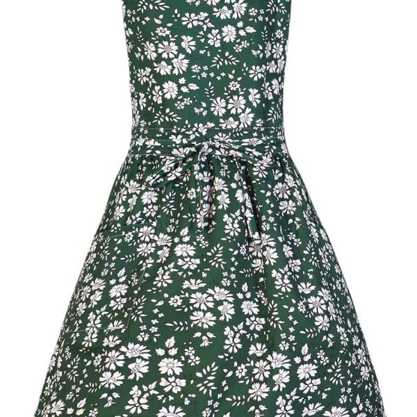 Vintage Pinafore Apron Dress for Women with Pockets Cute Floral Chef Aprons for Kitchen Cooking Baking Gardening